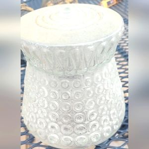 Lot Vtg MCM Art Deco Glass Flush Mount Clear Globe 30s 40s 50s 1960s 2